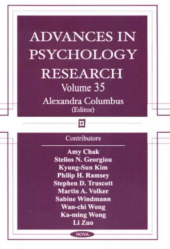 Advances in Psychology Research: v. 35: Volume 35