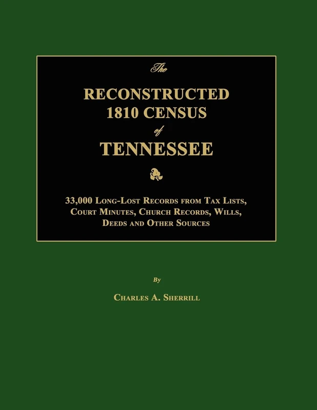 The Reconstructed 1810 Census of Tennessee - Image 1