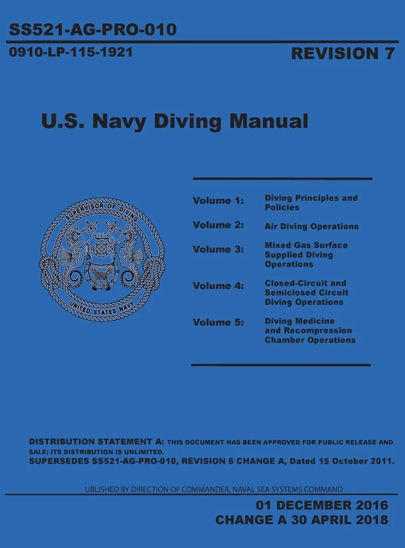 U.S. Navy Diving Manual 7e (United States Navy Diving Manual)