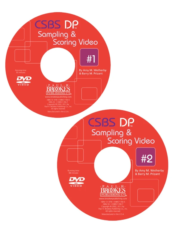Brookes CSBS DP Sampling and Scoring Videos 1 & 2 on DVD - Image 1