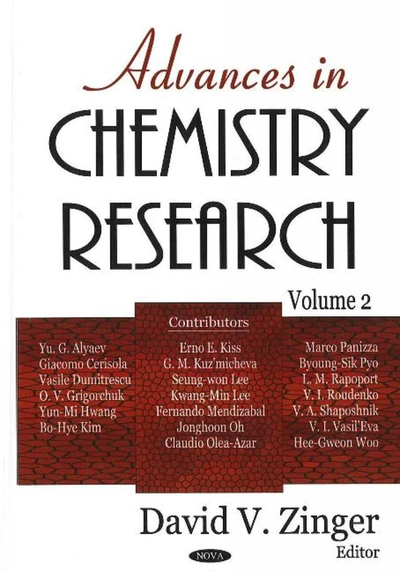 Advances in Chemistry Research: 2: v. 2