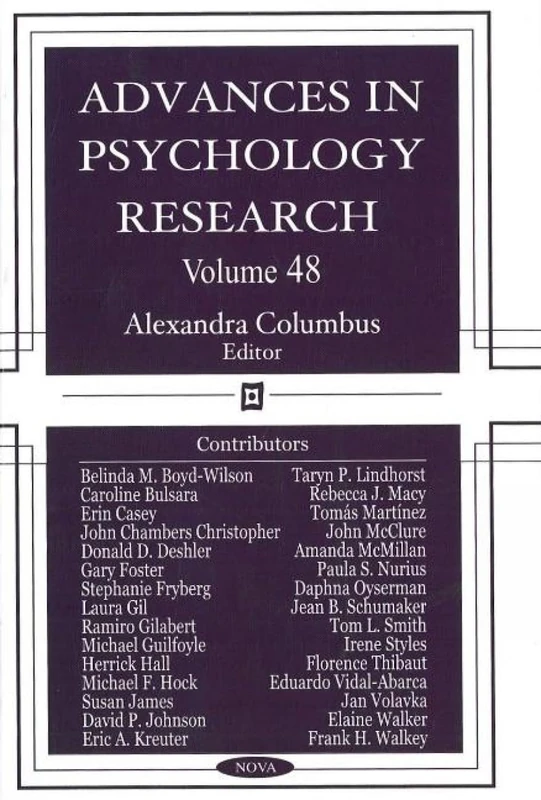 Advances in Psychology Research: v. 48: Volume 48