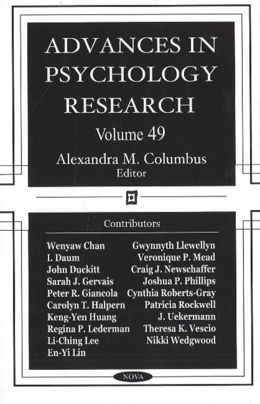 Advances in Psychology Research, Volume 49: v. 49