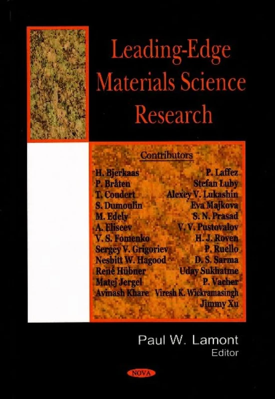 Leading-Edge Materials Science Research - Nova Science Publishers