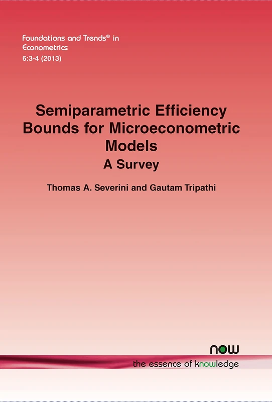 Semiparametric Efficiency Bounds for Microeconometric Models: A Survey (Foundations and Trends (R) in Econometrics)