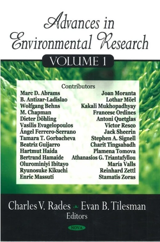 Advances in Environmental Research: v. 1: Volume 1 - Image 1