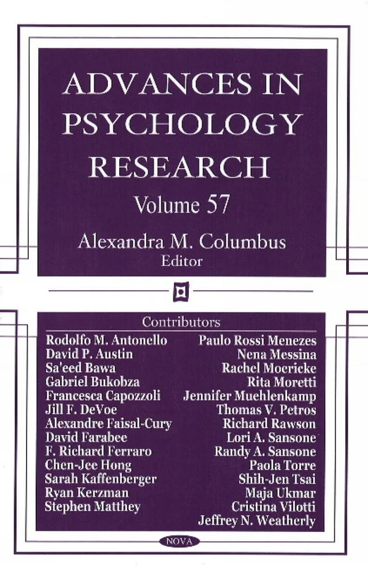 Advances in Psychology Research: v. 57: Volume 57