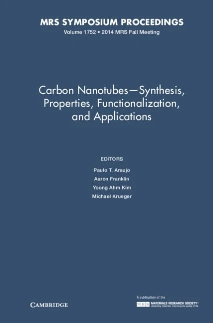 Carbon Nanotubes - Synthesis, Properties, Functionalization, and Applications: Volume 1752 (MRS Proceedings) - Image 1