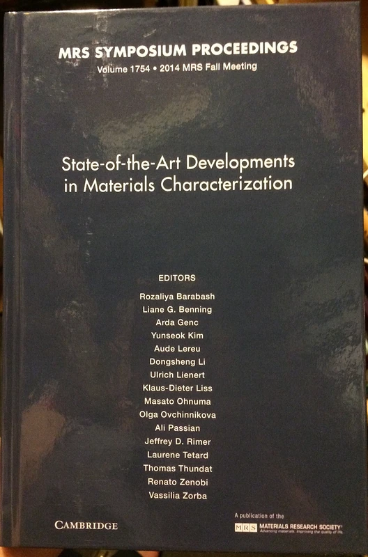 State-Of-The-Art Developments in Materials Characterization: Volume 1754 (Mrs Proceedings) - Image 1