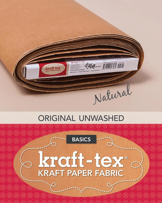 kraft-tex™ Basics Bolt, Natural: Kraft Paper Fabric - Image 1