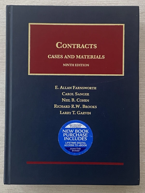 Cases and Materials on Contracts (University Casebook Series)