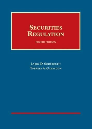 Securities Regulation (University Casebook Series)