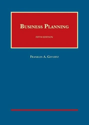 Business Planning (University Casebook Series)