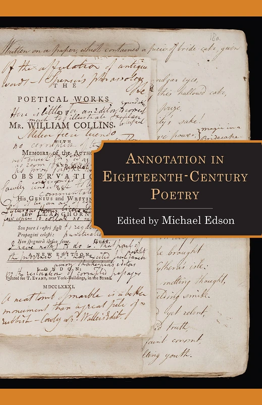 Annotation in Eighteenth-Century Poetry (Studies in Text & Print Culture) - Image 1