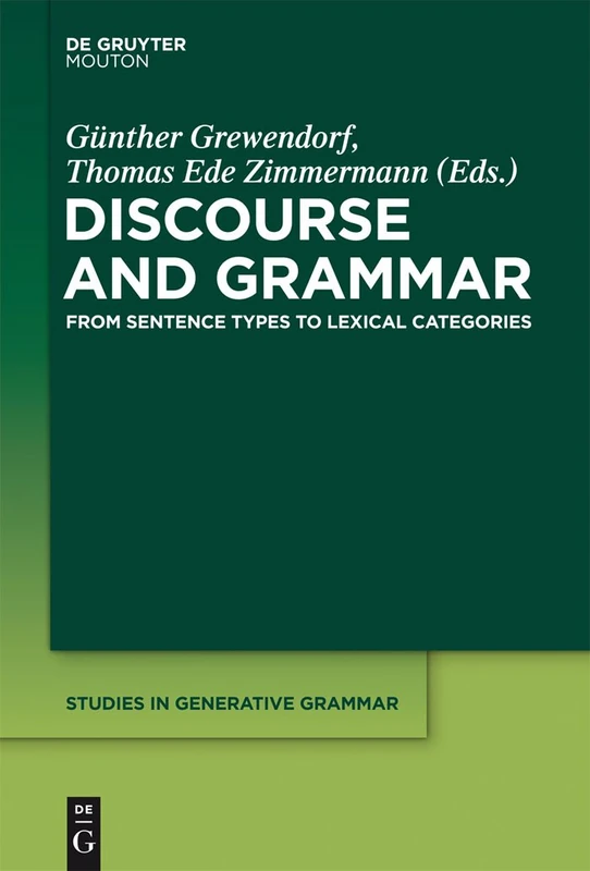 De Gruyter Mouton - Discourse and Grammar (SGG 112)