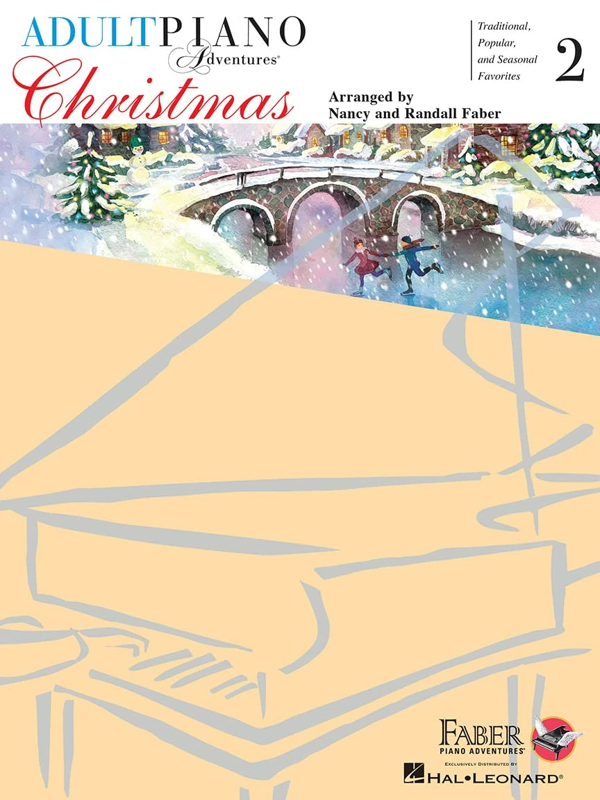 Adult Piano Adventures: Christmas - Book 2 | Piano Sheet Music with Holiday Songs for Intermediate Players | Festive Piano Songbook with Online Audio | Faber Piano Method Book with Christmas Carols