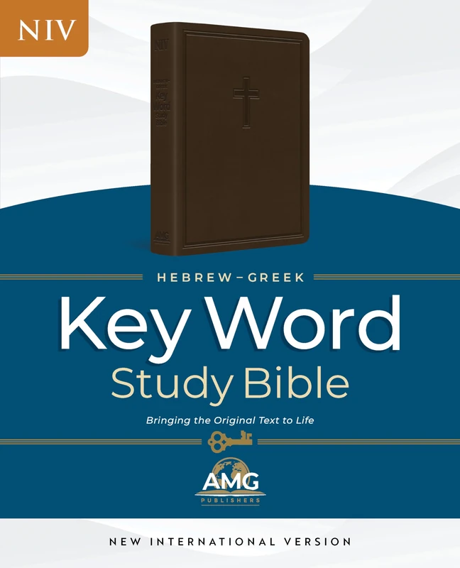 Hebrew-Greek Key Word Study Bible, Brown Goatskin Leather