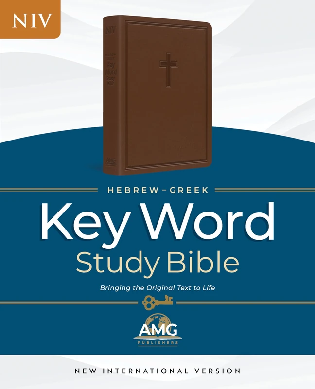 Hebrew-Greek Key Word Study Bible, Brown Leather, Indexed