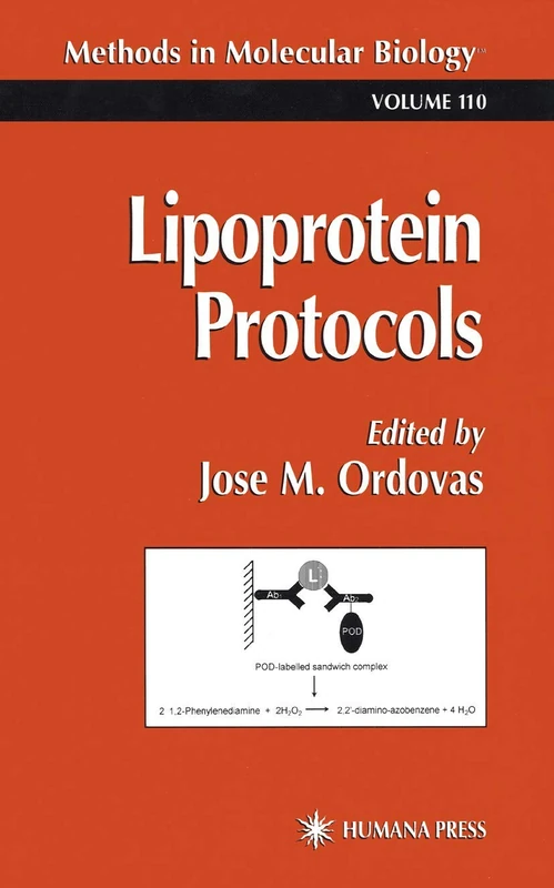 Lipoprotein Protocols: 110 (Methods in Molecular Biology, 110)
