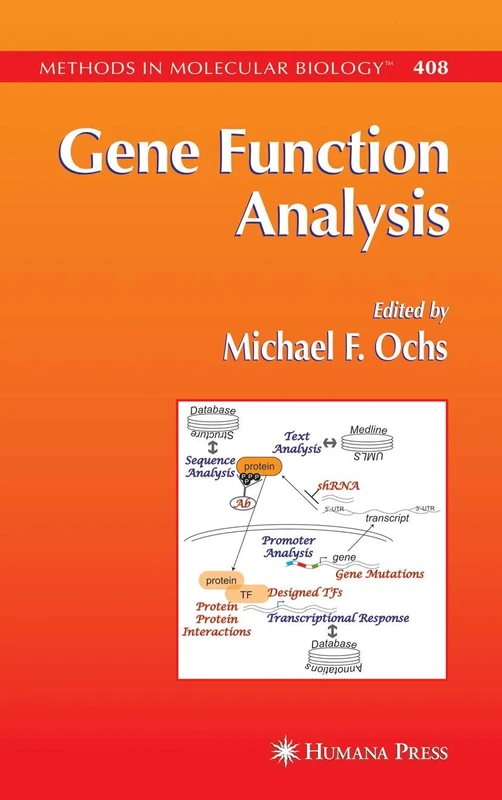 Gene Function Analysis: 408 (Methods in Molecular Biology, 408) - Image 1