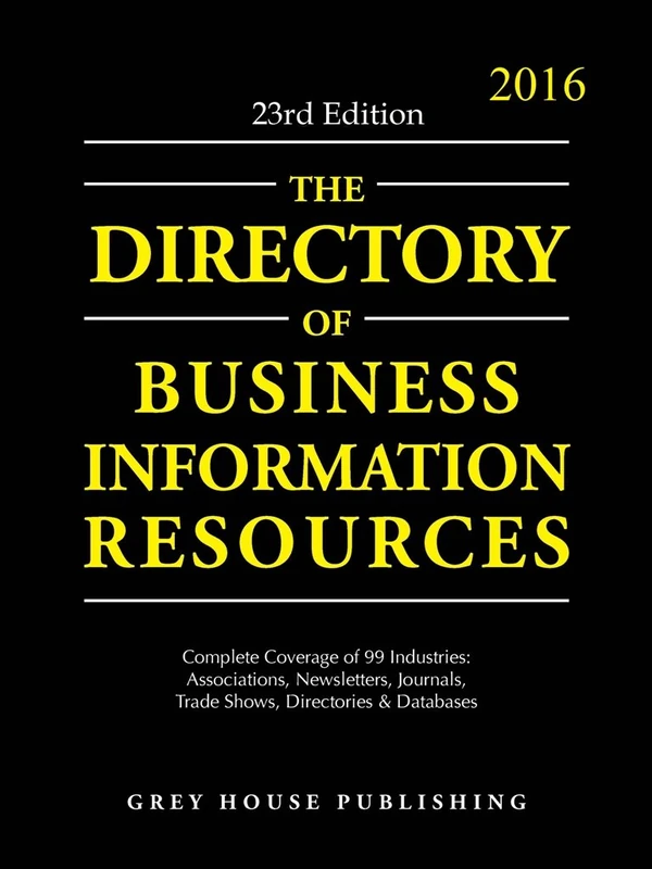 Directory of Business Information Resources, 2016 (Directory of Business Iinformation Resources)