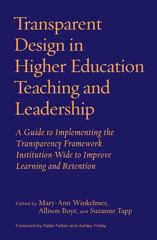 Transparent Design in Higher Education - Stylus Publishing