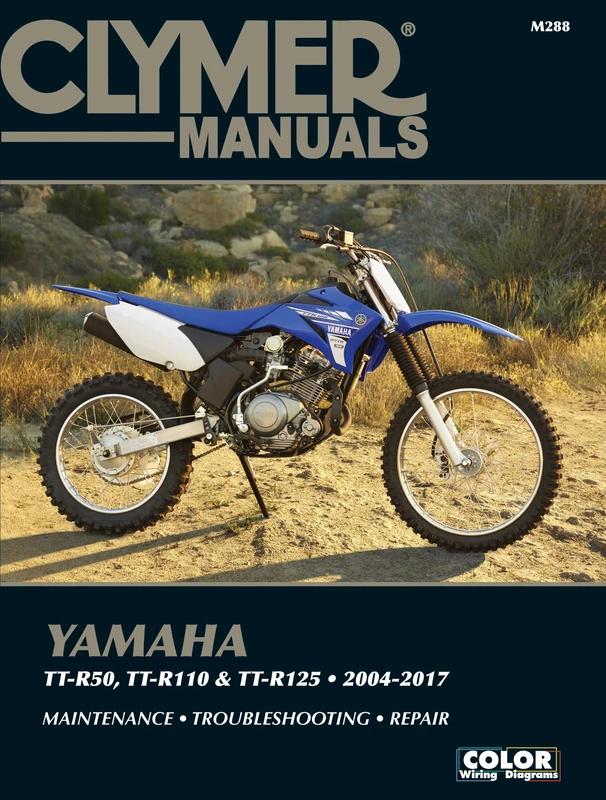 Clymer Manuals Yamaha Tt-r50, Tt-r110 & Tt-r125, 2004-2017: Maintenance - Troubleshooting - Repair