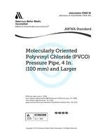 C909-16 Molecularly Oriented Polyvinyl Chloride (PVCO) Pressure Pipe, 4 in. (100 mm) and Larger