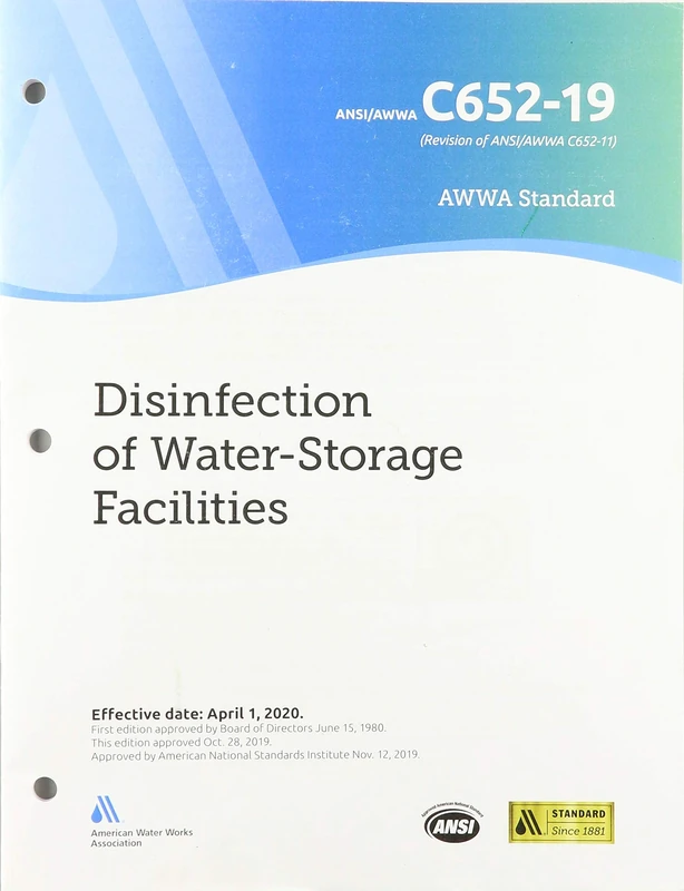 C652-19 Disinfection of Water Storage Facilities