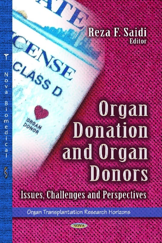 Organ Donation and Organ Donors - Research Horizons Book