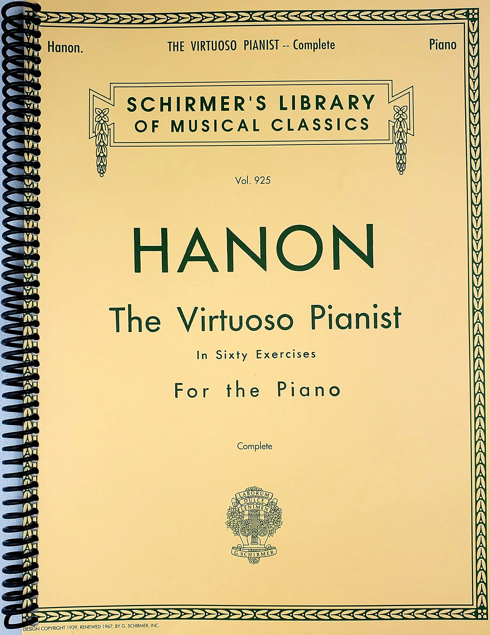 Hanon: The Virtuoso Pianist in Sixty Exercises, Complete (Schirmer's Library of Musical Classics, Vol. 925) by C L Hanon (2016-05-20)