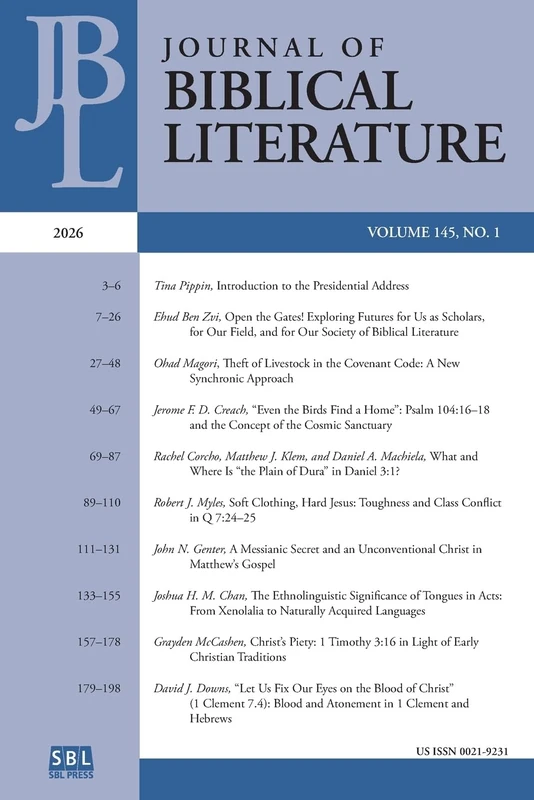 Journal of Biblical Literature 145.1 (2026) - Image 1