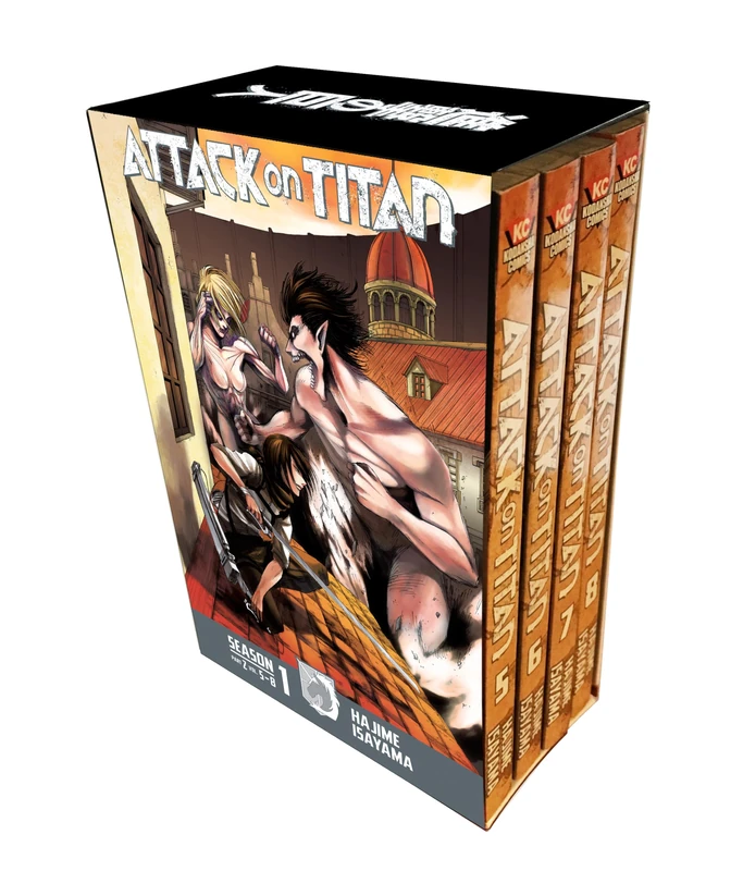 Attack on Titan Season 1 Part 2 Manga Box Set: Volume 5 - 8 (ATTACK ON TITAN SEASON ONE BOX SET)