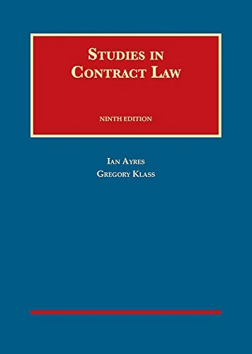 Studies in Contract Law (University Casebook Series)