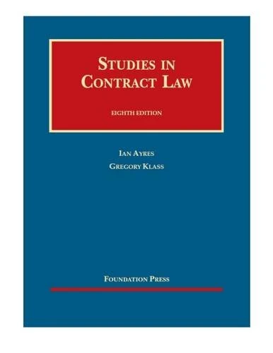 Studies in Contract Law - Casebook Plus (University Casebook Series (Multimedia))