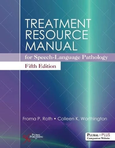 Plural Publishing Treatment Resource Manual for SLP - 5th Ed