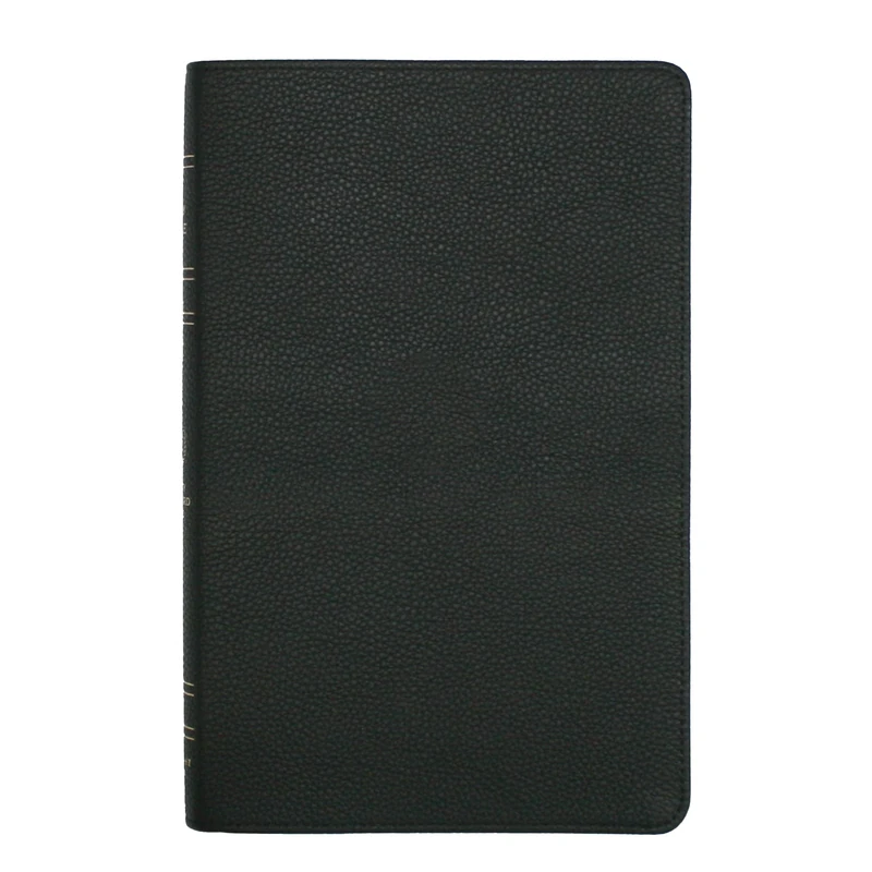 LSB 2 Column Verse-By-Verse Black Cowhide Leather, Indexed