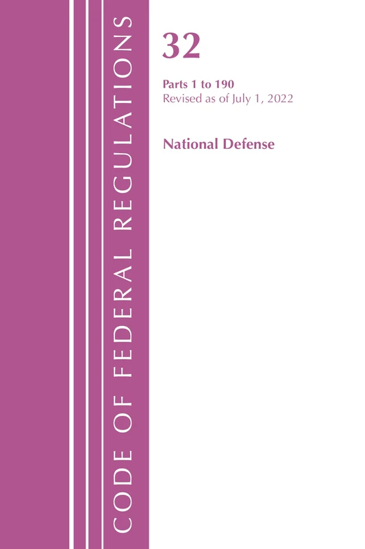 Code of Federal Regulations, Title 32 National Defense 1-190, Revised as of July 1, 2022