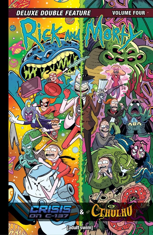 Rick and Morty Deluxe Double Feature Vol. 4 (RICK & MORTY DLX DOUBLE FEATURE HC)