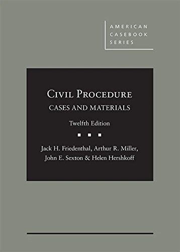 Civil Procedure: Cases and Materials - CasebookPlus (American Casebook Series (Multimedia))
