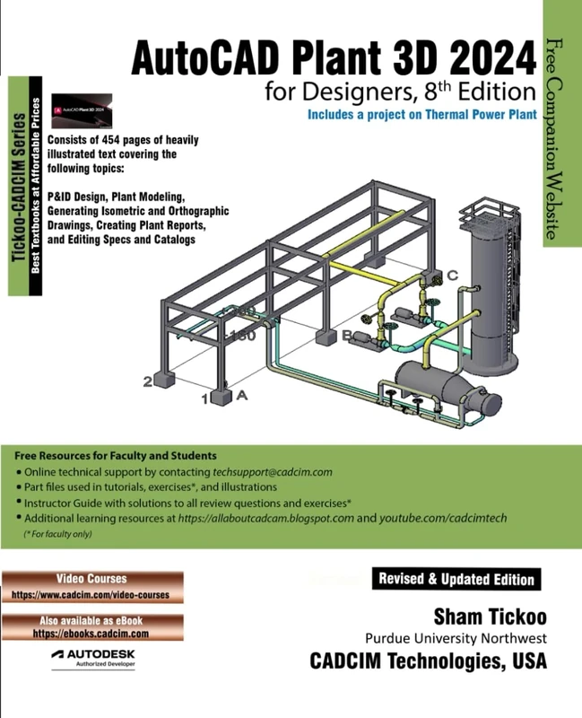 AutoCAD Plant 3D 2024 for Designers, 8th Edition