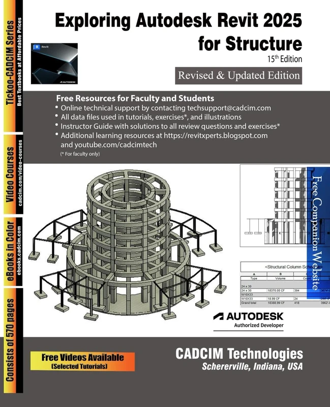 Exploring Autodesk Revit 2025 for Structure, 15th Edition