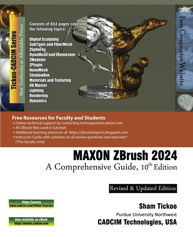 MAXON ZBrush 2024: A Comprehensive Guide, 10th Edition