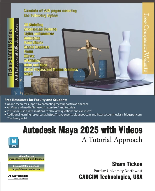 Autodesk Maya 2025 with Videos: A Tutorial Approach