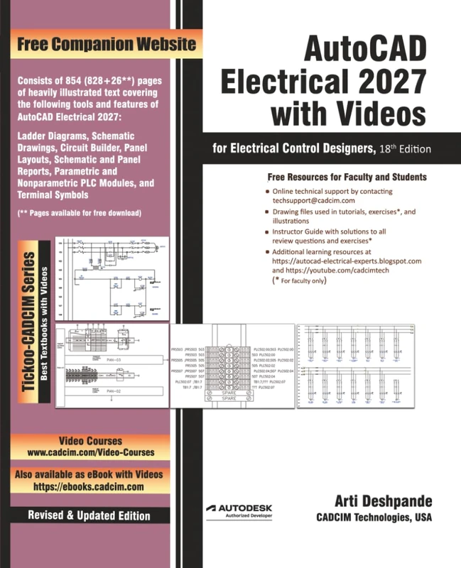 AutoCAD Electrical 2027 with Videos for Electrical Control Designers, 18th Edition