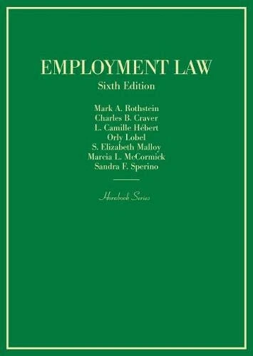 Employment Law (Hornbook Series)