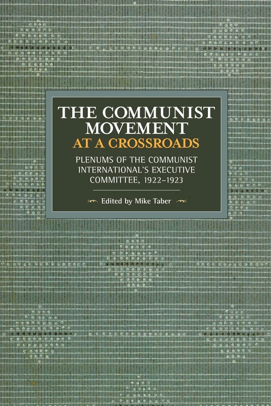 The Communist Movement at a Crossroads: Plenums of the Communist International’s Executive Committee, 1922-1923 (Historical Materialism)