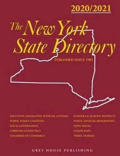 New York State Directory & Profiles of New York (2 Volume Set), 2020/21: Print Purchase Includes 1 Year Free Online Access
