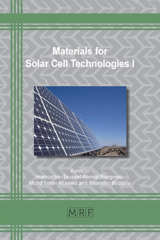 Materials for Solar Cell Technologies I: 88 (Materials Research Foundations)