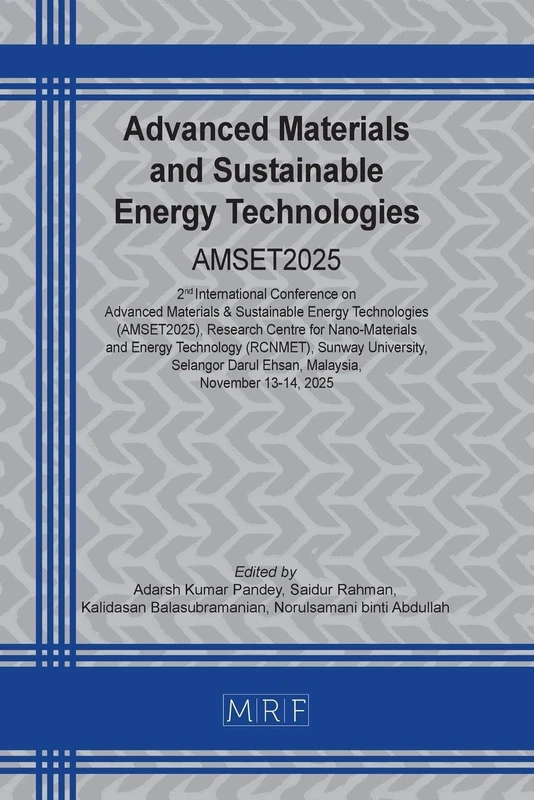 Advanced Materials and Sustainable Energy Technologies: Amset2025: 66 (Materials Research Proceedings) - Image 1